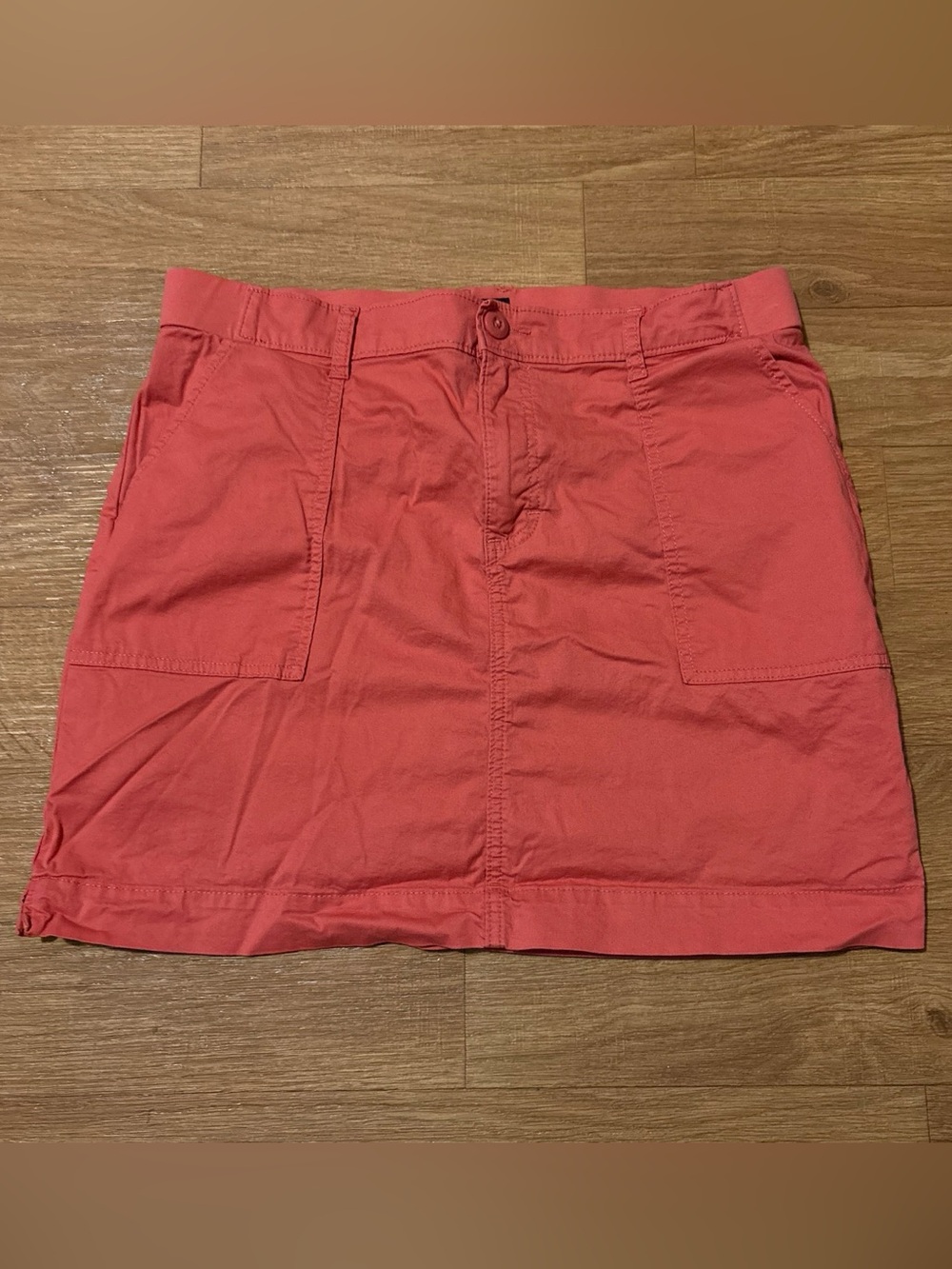 Lee Skort With Shorts Liner Stretchy Zip Up Coral Pink Women’s Sz 14M